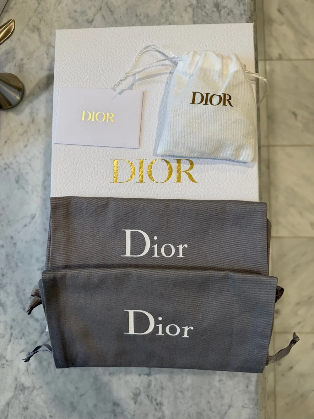 Dior “Walk ‘N’Dior” Beige and Gray Monogram Canvas Sneakers